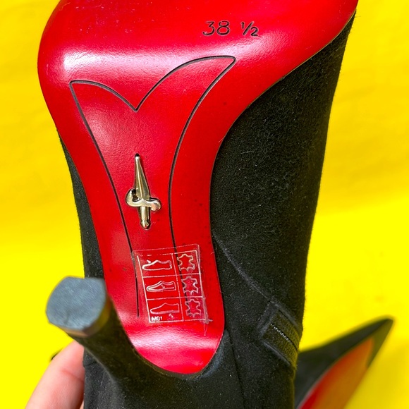 Black/dark red Cesare Paciotti leather booties main image 2